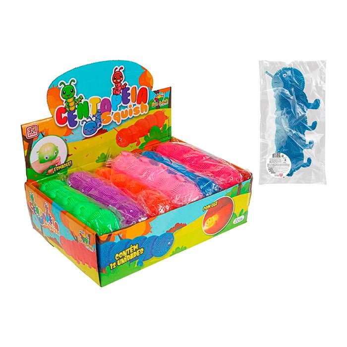 Centopeia Fun de Apertar c/ Luz 20cm – Cluz